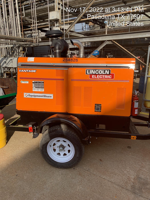 2022 Lincoln Electric Vantage 549X Crosslink Technology, Trailer Mounted, ES Decals, T3