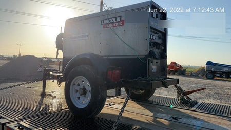 2019 Lincoln Electric Vantage 322 Ready-Pak 3, Two Wheel Trailer, Fender and Light Kit, Cable Rack