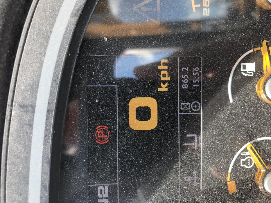 2019 JCB 510-56 Enclosed Cab, 74 HP, Solid Tires, Worklights, Beacon, Aux Hydraulics, Lifting Eye w/66" Carriage/60" Forks