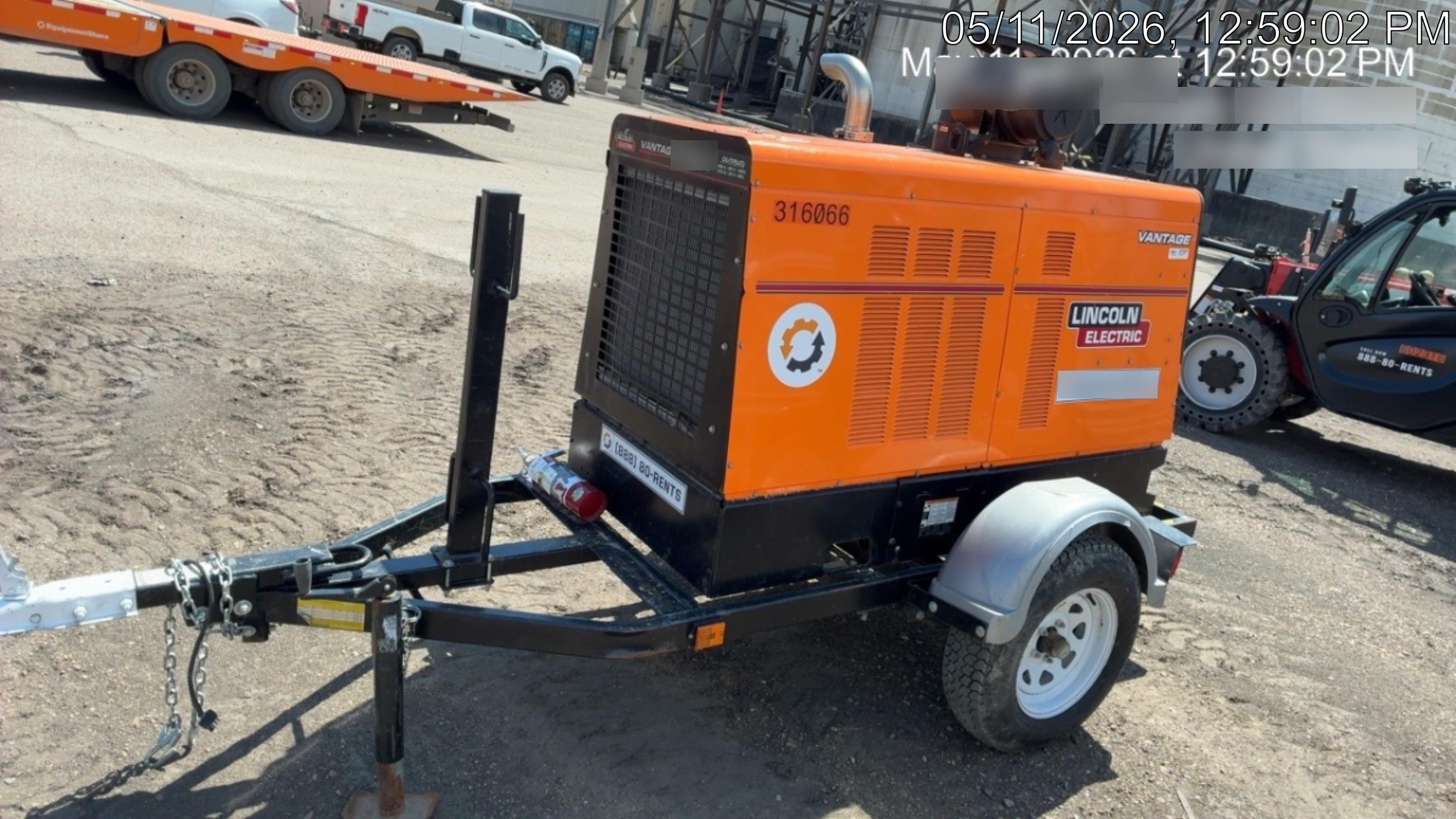 2023 Lincoln Electric Vantage 549X Crosslink Technology, Trailer Mounted, ES Decals, T3