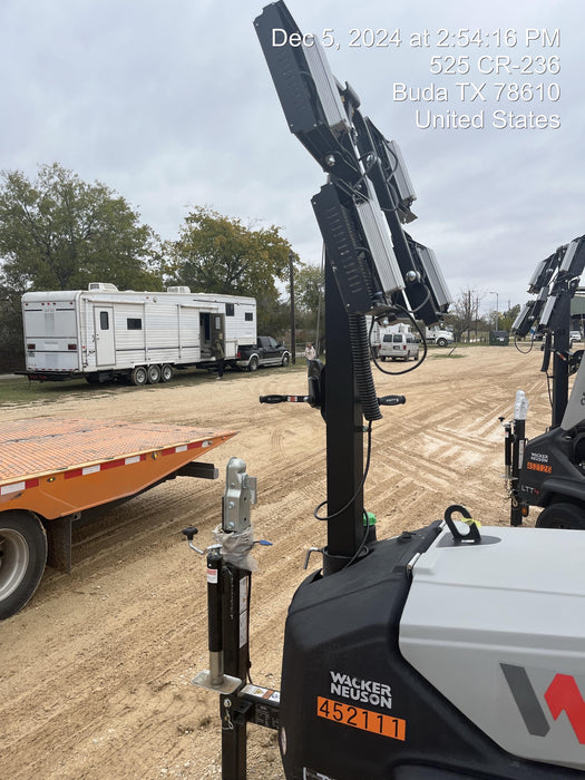 2024 Wacker Neuson LTT4 Diesel, Kohler KDW702, Deep Sea Controller, Auto Start, LED 320W, Bypass Outlet, T3