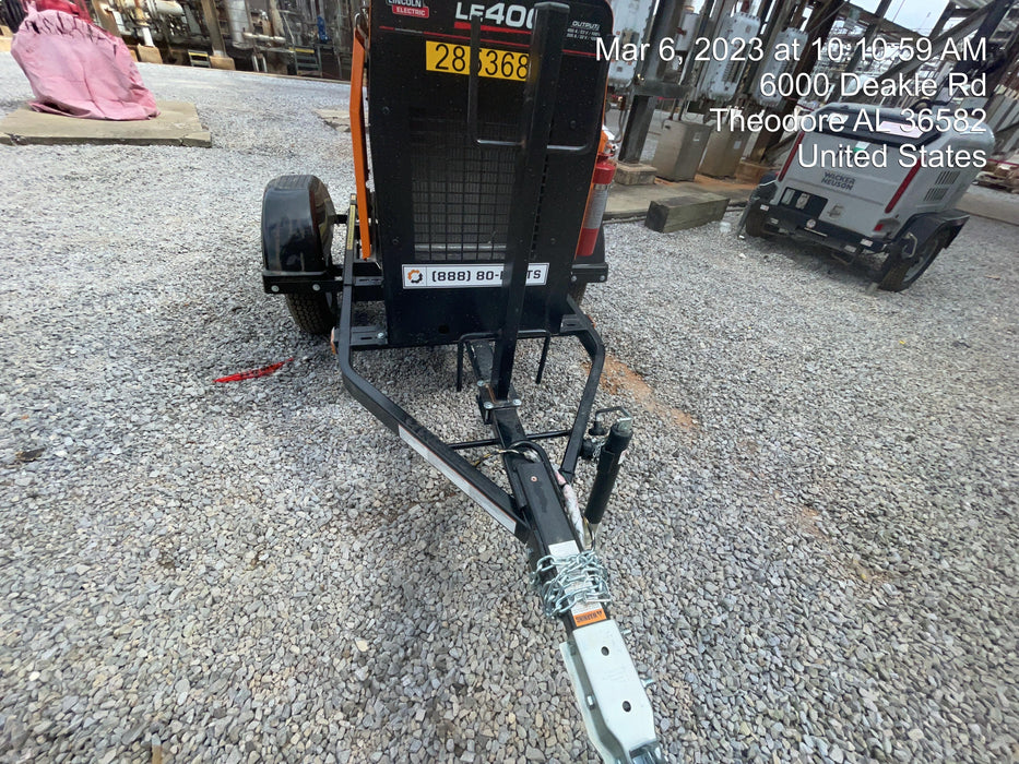 2022 Lincoln Electric LE400 Kubota V1505, Trlr, Cable Rack, Light Kit, ES Decals, T3