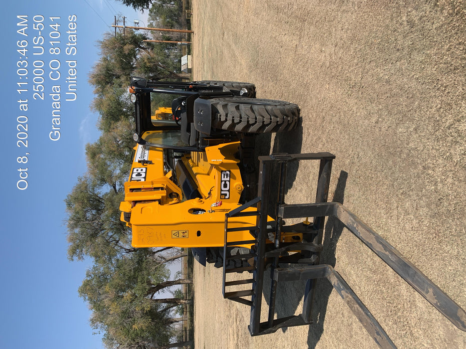 2020 JCB 509-42 Canopy, Solid Tires, Work Lights, Beacon, Aux Hydraulics, Back up Alarm, Lifting Eye, ES Decals