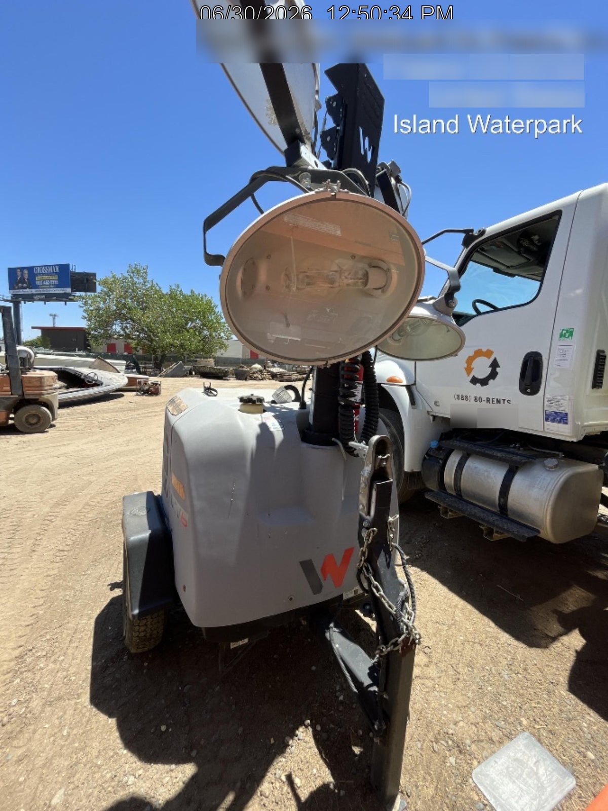 2019 Wacker Neuson LTV6L-MH Wacker Neuson LTV6L Mobile Light Tower w/Fuel Level Sensor Installed