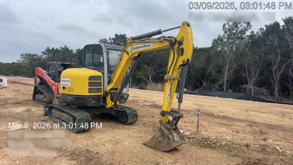 2018 Wacker Neuson EZ53 Wacker Neuson EZ53 12K Excavator, TRK,LGD,CAB,PC, Manual QC, Buckets: 30" , 18"