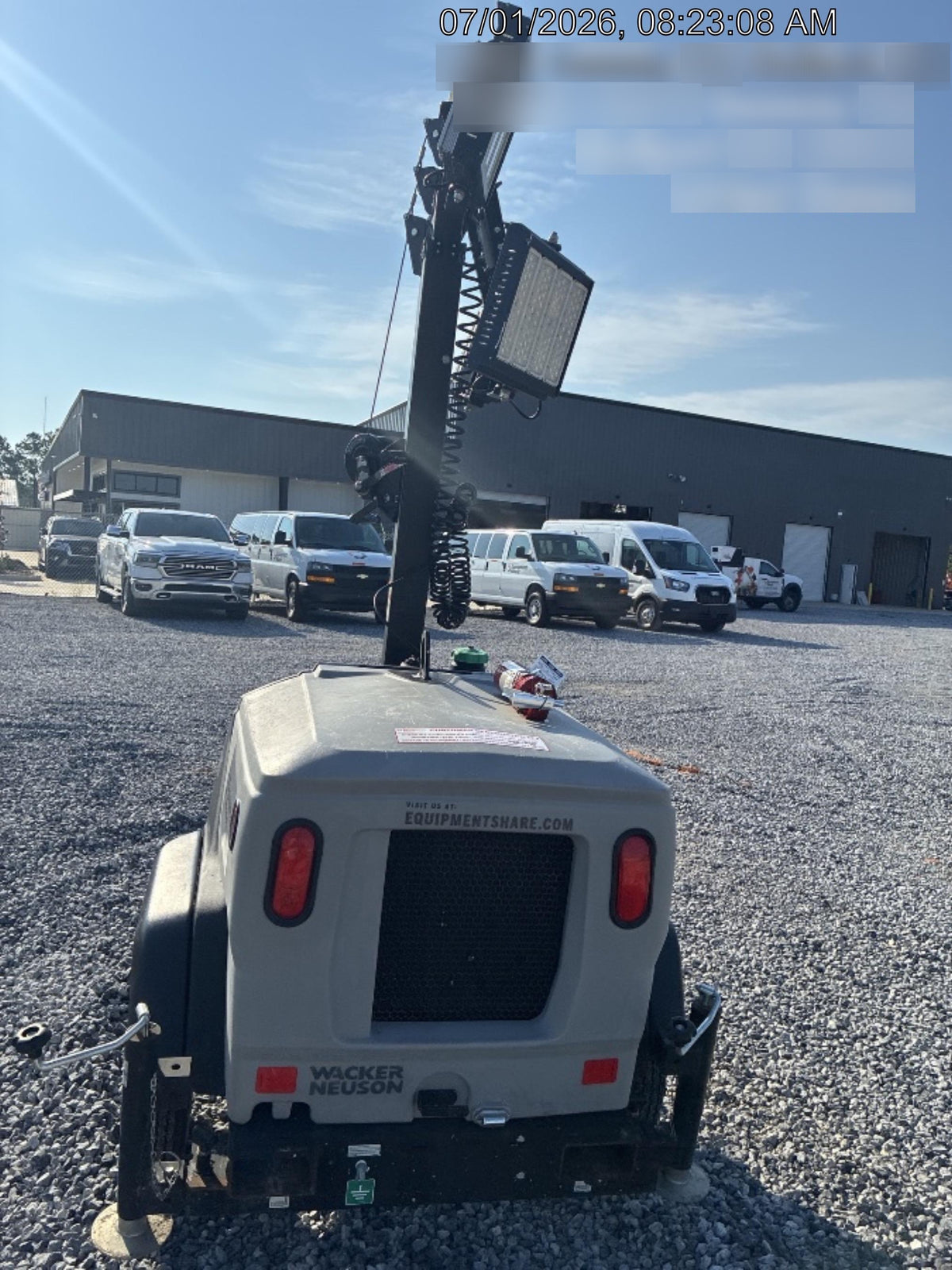 2024 Wacker Neuson LTT4 Diesel, Kohler KDW702, Deep Sea Controller, Auto Start, LED 320W, Bypass Outlet, T3