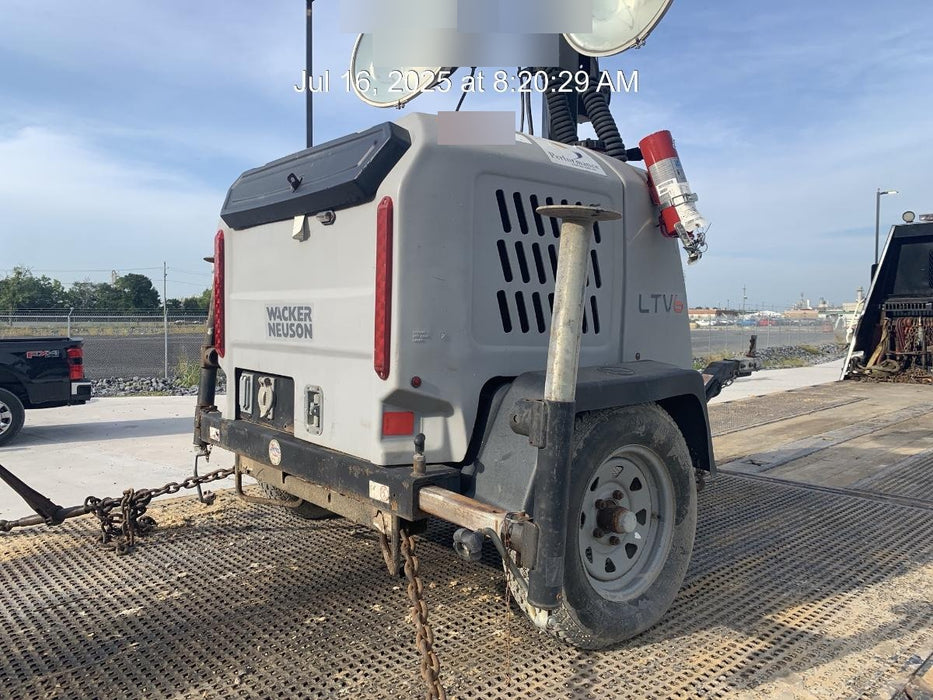 2019 Wacker Neuson LTV6L-MH Wacker Neuson LTV6L Mobile Light Tower w/Fuel Level Sensor Installed