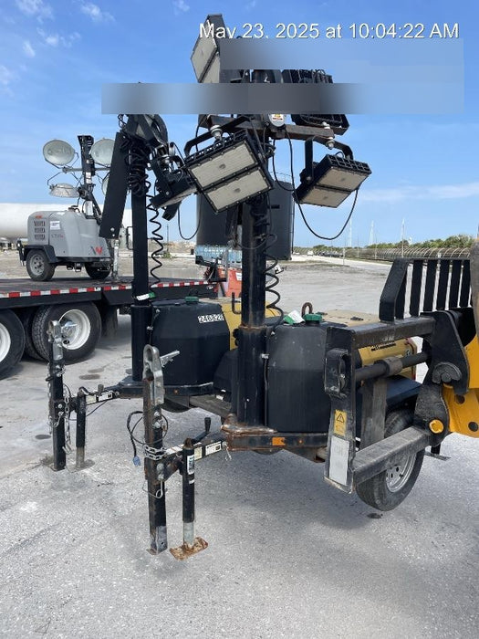 2022 Allmand NLV3GR (4) LED Light Fixture 350W, 23' Vertical Mast, 3kW Prime, Towable, ES Decals, T3