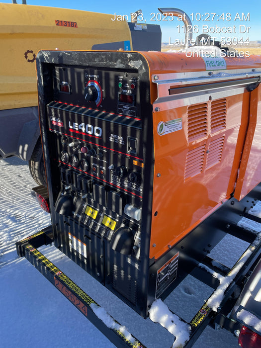 2022 Lincoln Electric LE400 Kubota V1505, Trlr, Cable Rack, Light Kit, ES Decals, T3