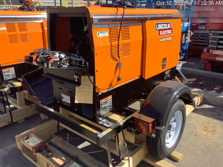 2021 Lincoln Electric Vantage 322 Vantage 322 Ready Pak 3 w/ Decals, ORANGE (includes trailer, cable rack, fender light kit) NO Telematics