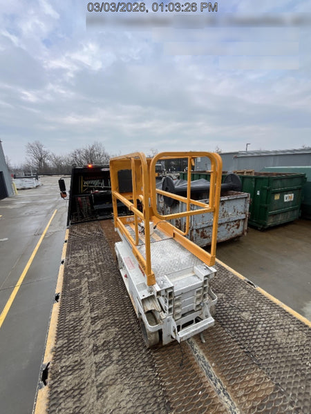 Custom Equipment HB-1430 Hy-Brid Scissor Lift
Platform capacity up to 670 lbs
Working height up to 20 ft
Weighs under 1,700 lbs
Non-marking wheels