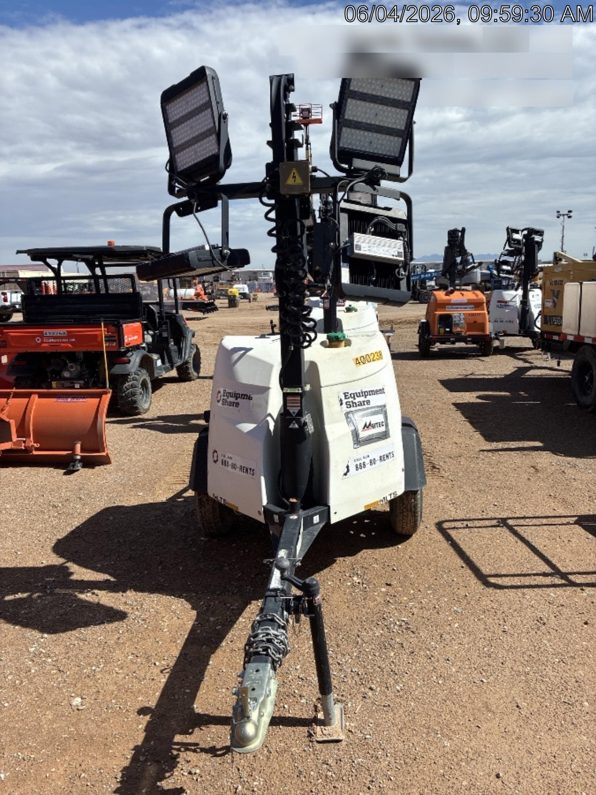 2024 Generac MLT2 Diesel, Flex Switch 120V Input, Powerzone Controller, 
(4) 320W LED Lights, 4kW Generator, 39.9 Gal Fuel Tank, 2" Ball, T3