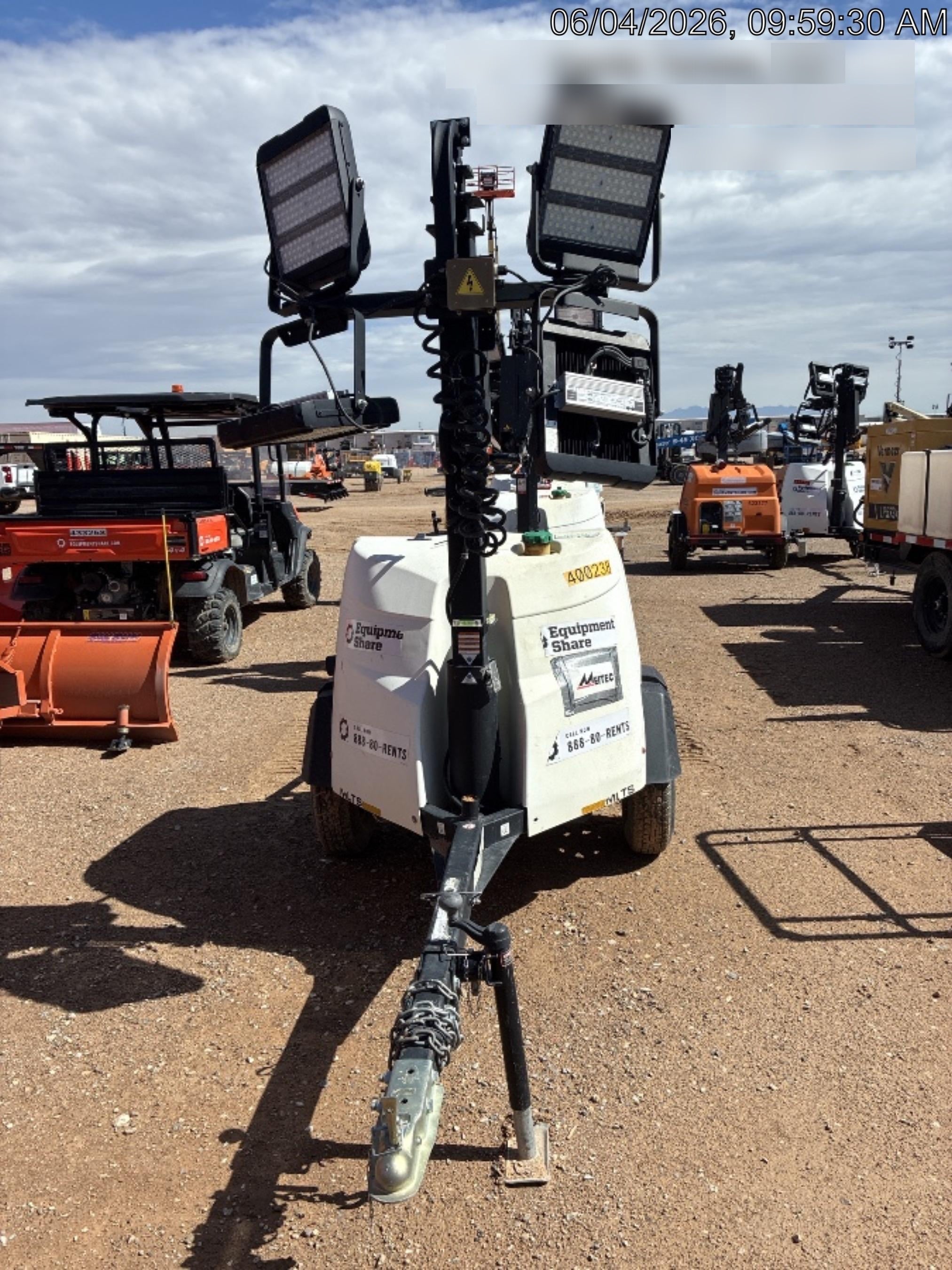 2024 Generac MLT2 Diesel, Flex Switch 120V Input, Powerzone Controller, 
(4) 320W LED Lights, 4kW Generator, 39.9 Gal Fuel Tank, 2" Ball, T3