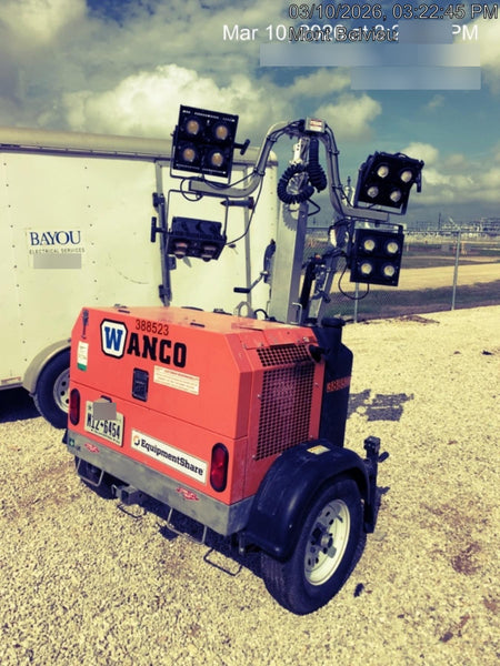 2024 Wanco WLTT-4MM4K Diesel, Deep Sea Controller, Shore Power Plug, Auto Start, (4) 350W LED Floodlights, 4kW Generator, 60 Gal Fuel Tank, 2" Ball, T3