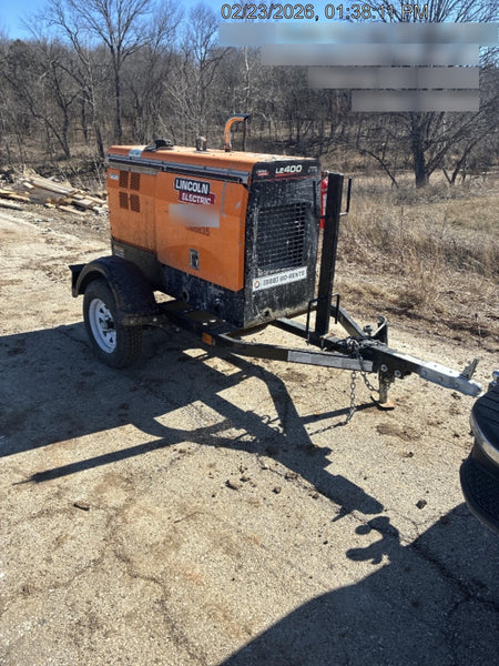 2023 Lincoln Electric LE400 Kubota V1505, Trlr, Cable Rack, Light Kit, ES Decals, T3