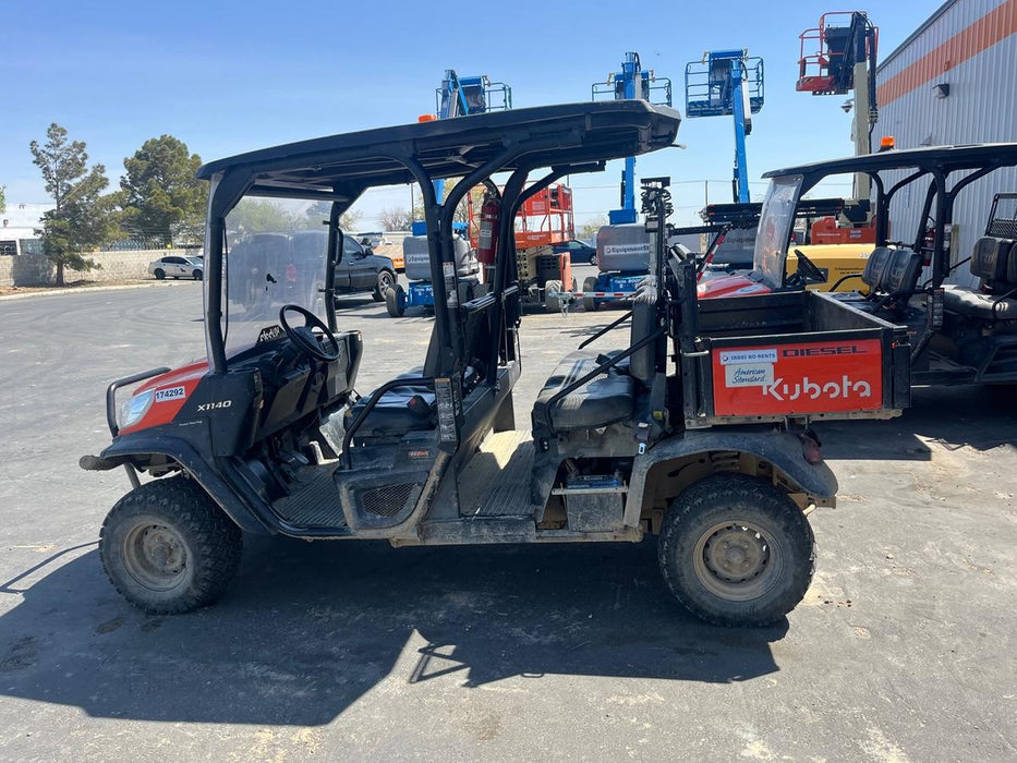 2021 Kubota RTV-X1140W-H Plastic Canopy, Windshield Acrylic Clear, LED Strobe Light, Wire Harness Kit, Back up Alarm