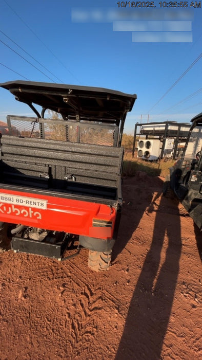 2022 Kubota RTV-X1140W-H Plastic Canopy, Windshield Acrylic Clear, LED Strobe Light, Wire Harness Kit, Back up Alarm