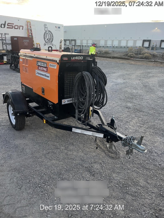 2022 Lincoln Electric LE400 Kubota V1505, Trlr, Cable Rack, Light Kit, ES Decals, T3