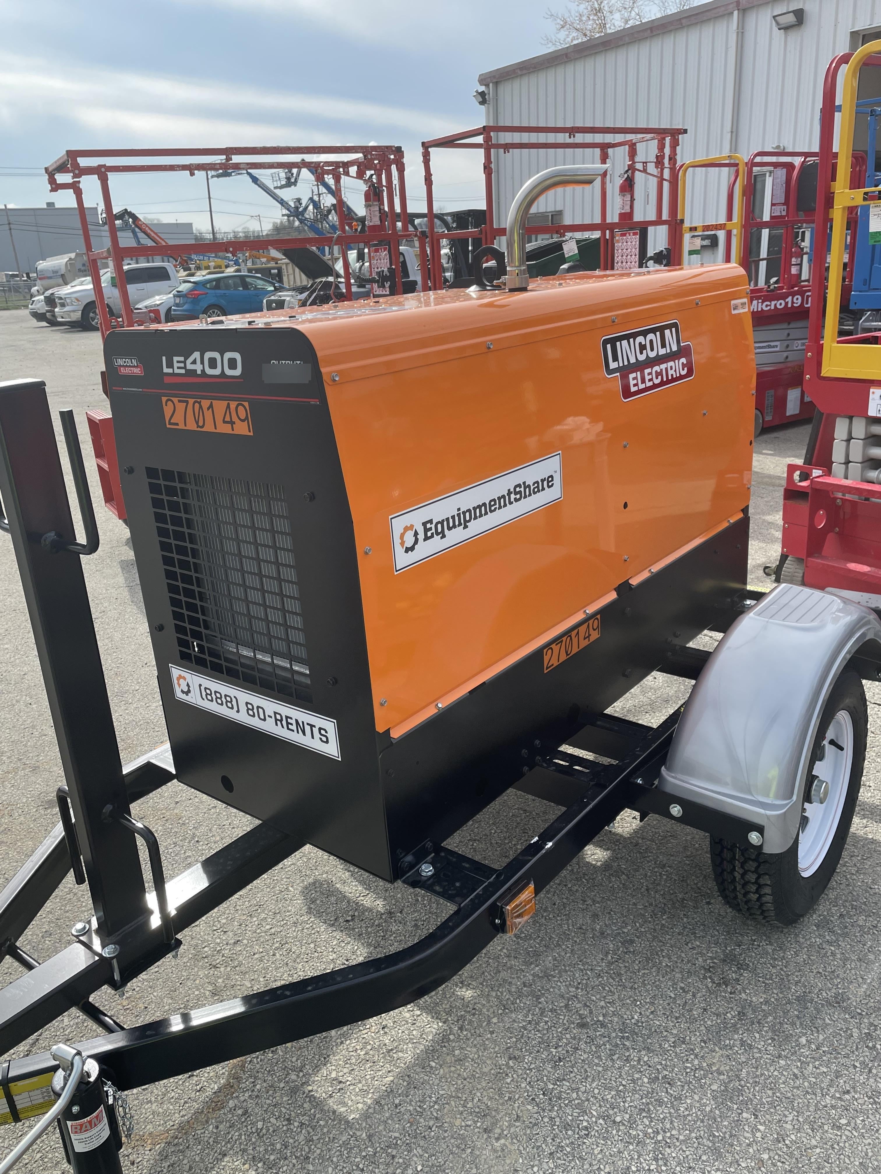 2022 Lincoln Electric LE400 Kubota V1505, Trlr, Cable Rack, Light Kit, ES Decals, T3