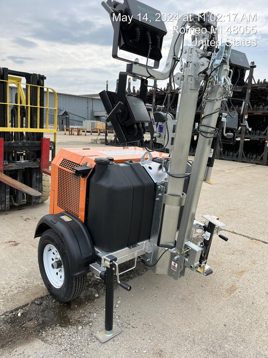 2024 Wanco WLTT-4MM4K Diesel, Deep Sea Controller, Shore Power Plug, Auto Start, (4) 350W LED Floodlights, 4kW Generator, 60 Gal Fuel Tank, 2" Ball, T3