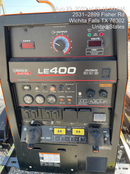 2022 Lincoln Electric LE400 Kubota V1505, Trlr, Cable Rack, Light Kit, ES Decals, T3