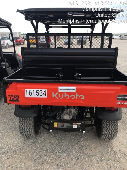2021 Kubota RTV-X1140W-H Plastic Canopy, Windshield Acrylic Clear, LED Strobe Light, Wire Harness Kit, Back up Alarm