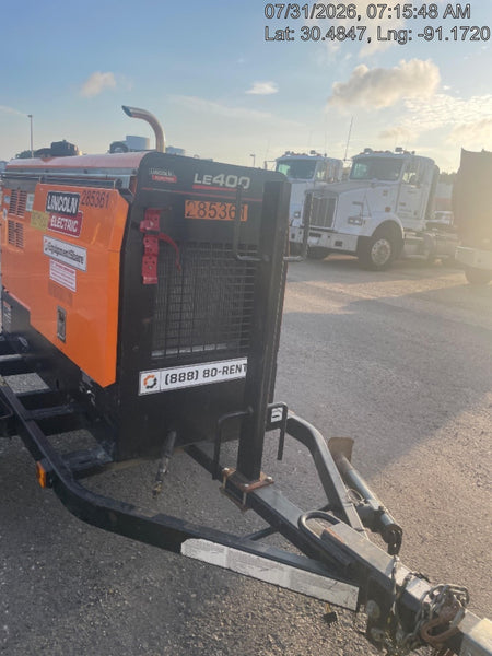 2022 Lincoln Electric LE400 Kubota V1505, Trlr, Cable Rack, Light Kit, ES Decals, T3