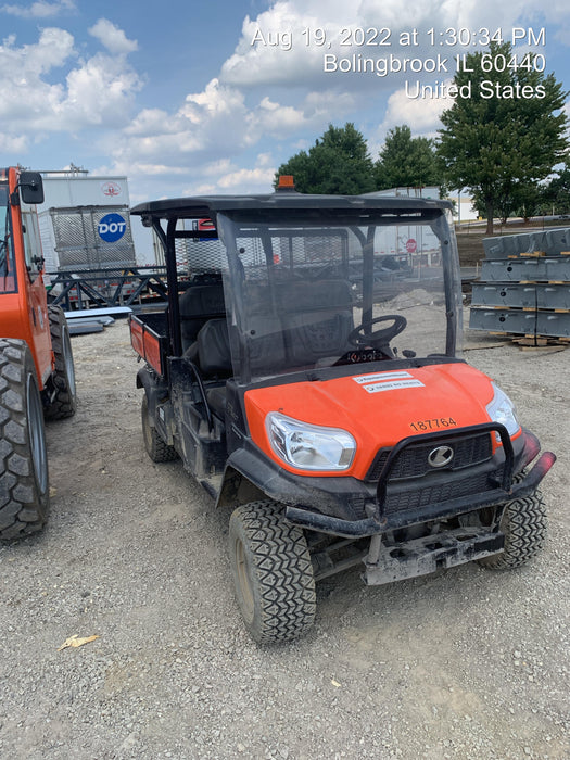 2022 Kubota RTV-X1140W-H Plastic Canopy, Windshield Acrylic Clear, LED Strobe Light, Wire Harness Kit, Back up Alarm