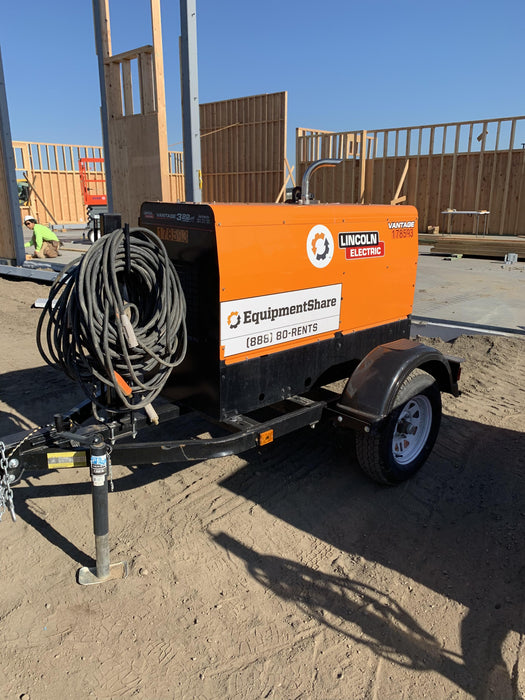 2021 Lincoln Electric Vantage 322 Vantage 322 Ready Pak 3 w/ Decals, ORANGE (includes trailer, cable rack, fender light kit) NO Telematics