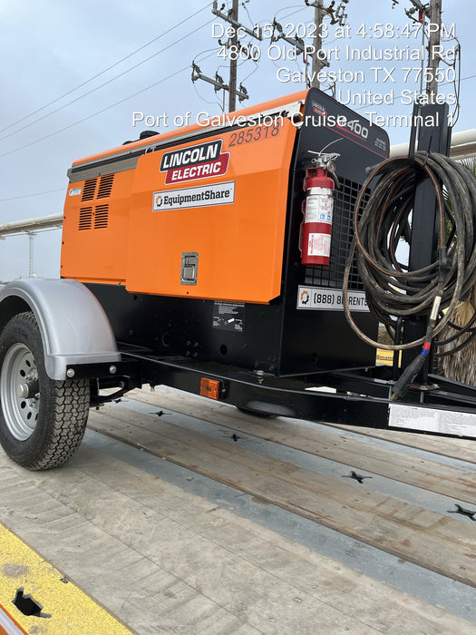 2022 Lincoln Electric LE400 Kubota V1505, Trlr, Cable Rack, Light Kit, ES Decals, T3