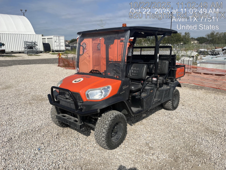 2021 Kubota RTV-X1140W-H Plastic Canopy, Windshield Acrylic Clear, LED Strobe Light, Wire Harness Kit, Back up Alarm