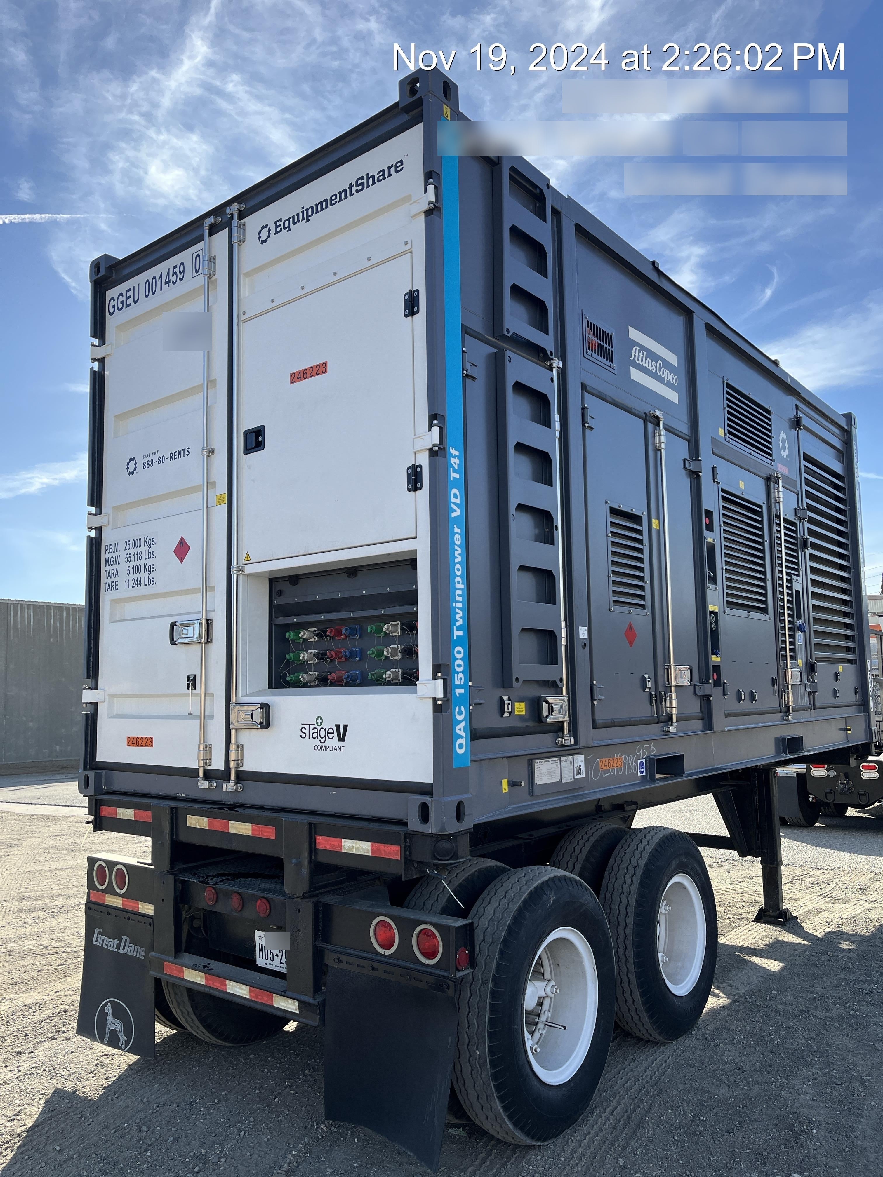 2022 ATLAS COPCO QAC 1500