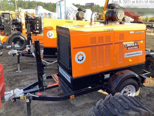 2021 Lincoln Electric Vantage 549X Ready Pak 3, ORANGE (includes trailer, cable rack, fender light kit)