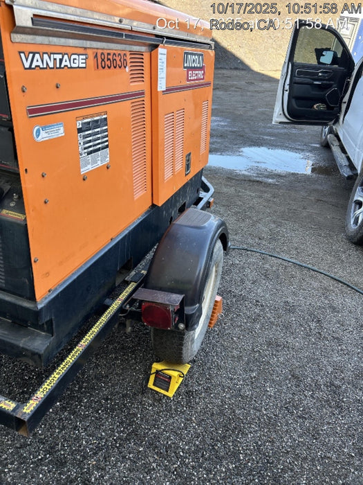 2021 Lincoln Electric Vantage 549X Ready Pak 3, ORANGE (includes trailer, cable rack, fender light kit)