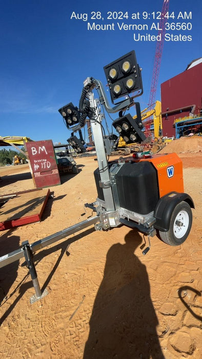 2023 Wanco WLTT-4MM4K Diesel, Deep Sea Controller, Shore Power Plug, Auto Start, (4) 350W LED Floodlights, 4kW Generator, 60 Gal Fuel Tank, 2" Ball, T3