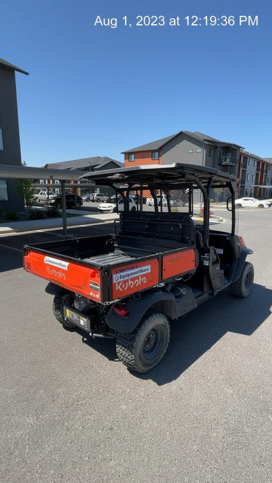 2022 Kubota RTV-X1140W-H Plastic Canopy, Windshield Acrylic Clear, LED Strobe Light, Wire Harness Kit, Back up Alarm