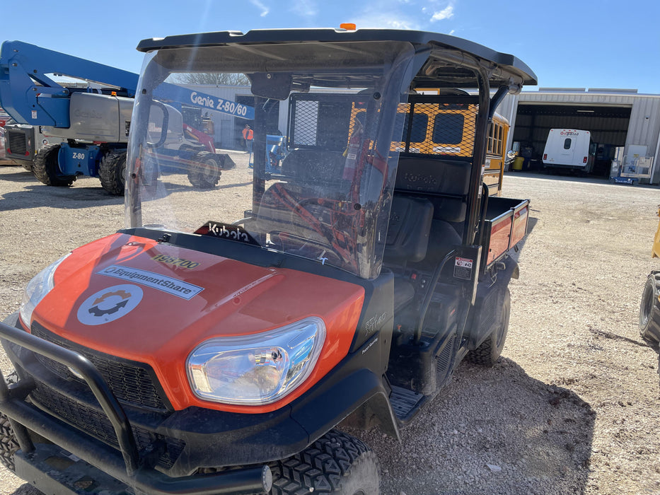 2022 Kubota RTV-X1140W-H Plastic Canopy, Windshield Acrylic Clear, LED Strobe Light, Wire Harness Kit, Back up Alarm
