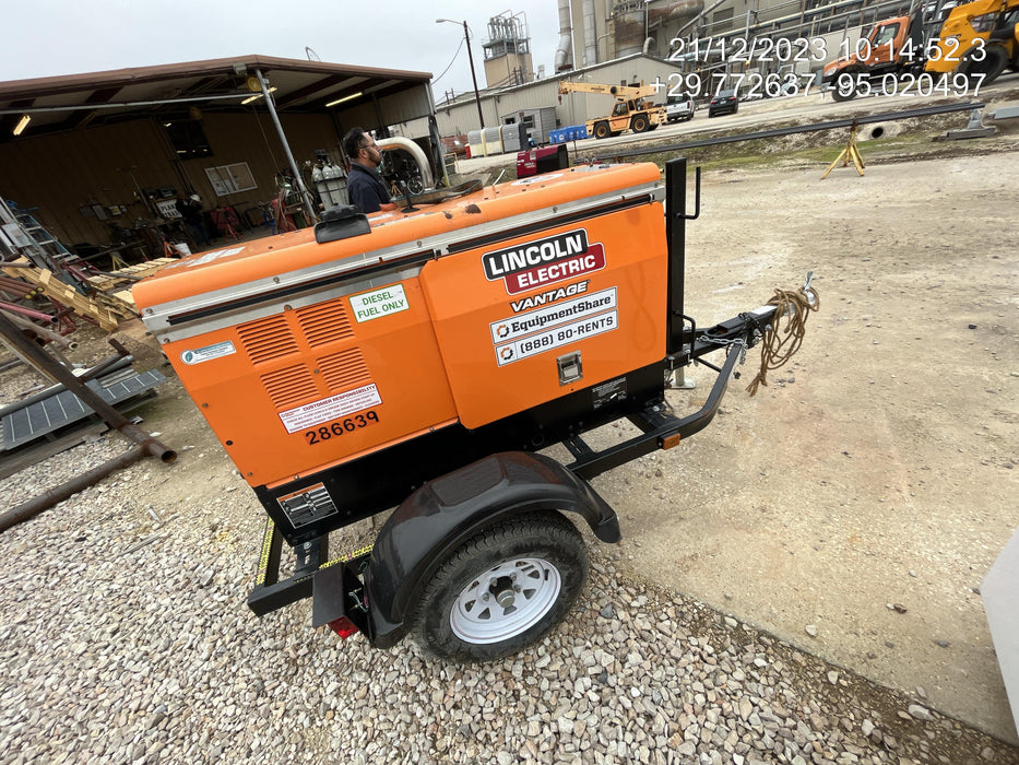 2022 Lincoln Electric LE400 Kubota V1505, Trlr, Cable Rack, Light Kit, ES Decals, T3