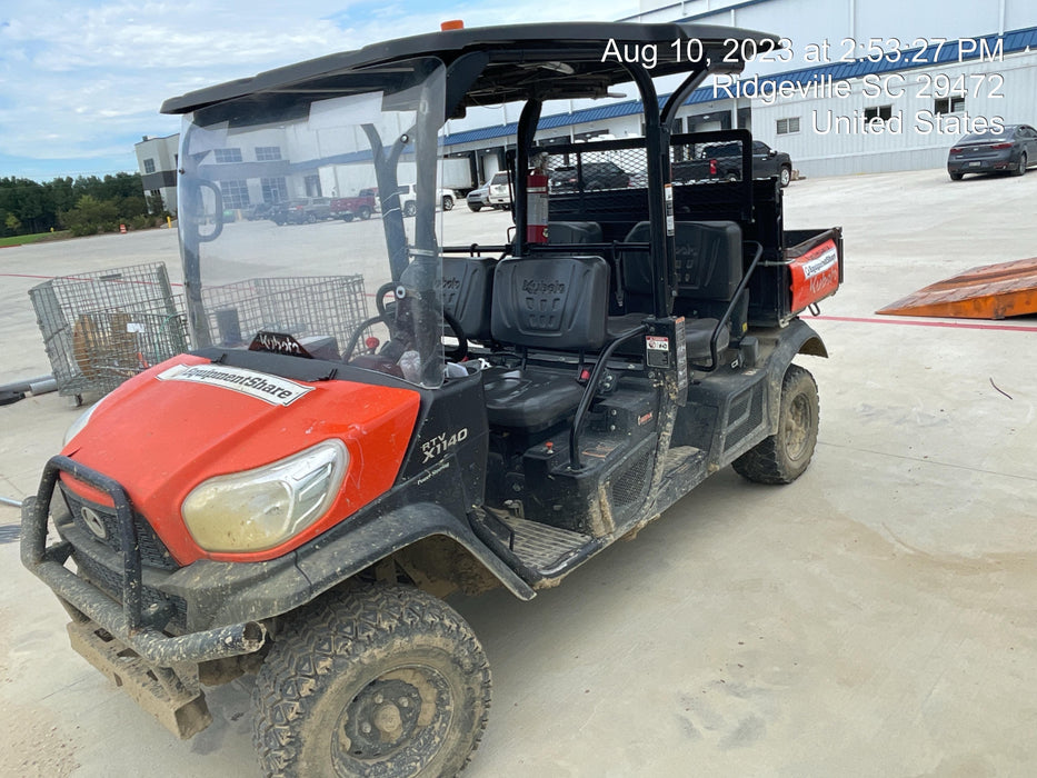 2022 Kubota RTV-X1140W-H Plastic Canopy, Windshield Acrylic Clear, LED Strobe Light, Wire Harness Kit, Back up Alarm