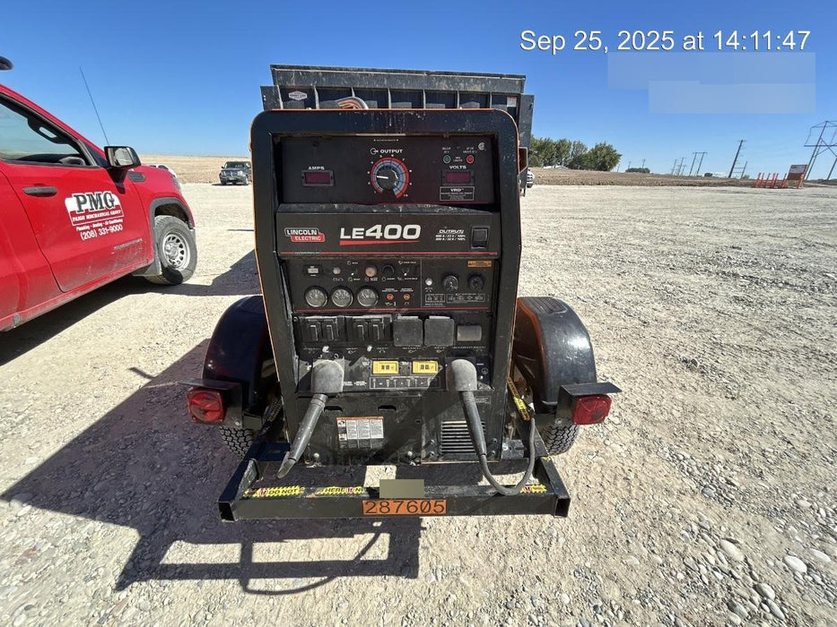 2023 Lincoln Electric LE400 Kubota V1505, Trlr, Cable Rack, Light Kit, ES Decals, T3