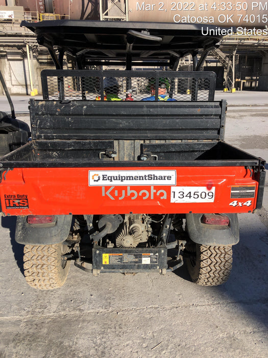2021 Kubota RTV-X1140W-H Plastic Canopy, Windshield Acrylic Clear, LED Strobe Light, Wire Harness Kit, Back up Alarm