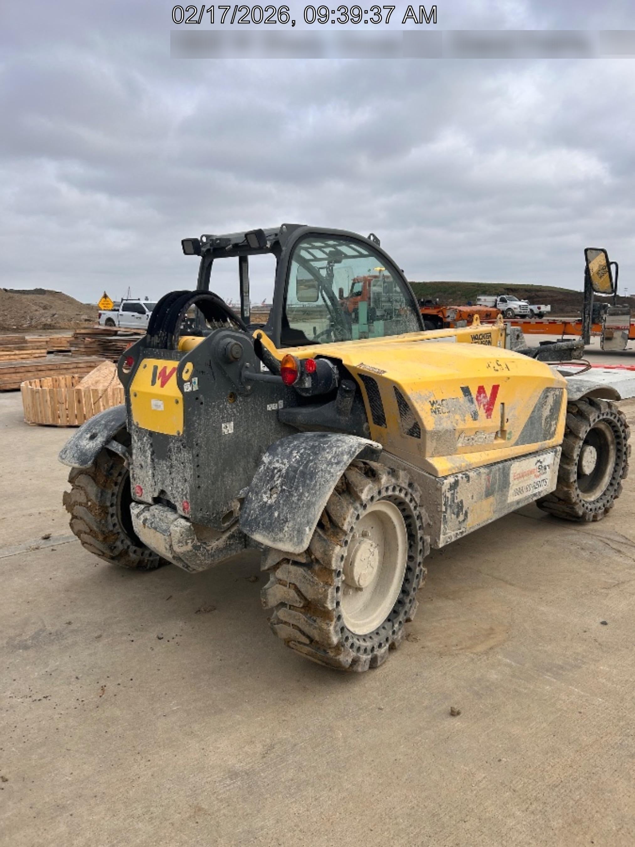 2018 Wacker Neuson TH627 Wacker Neuson TH627 Telehandler w/Canopy, Solid Tires, 48" Carriage and Forks