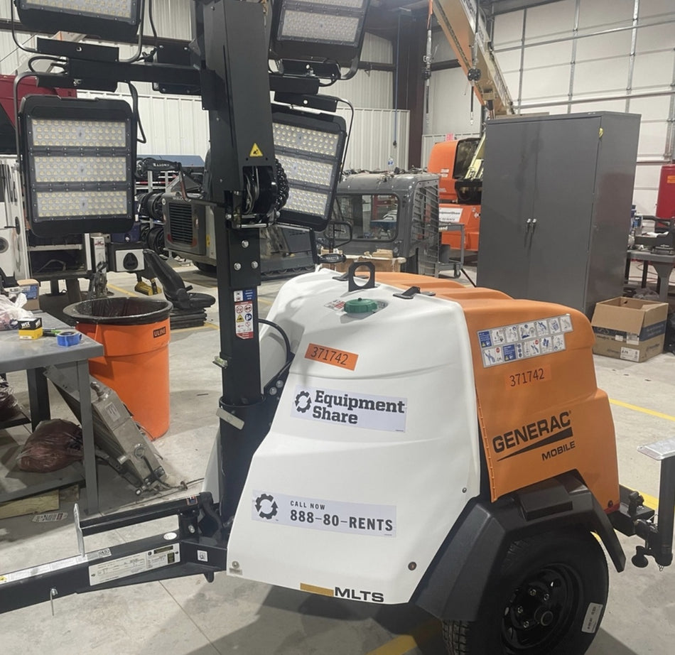 2023 Generac MLT2 Diesel, Flex Switch 120V Input, Powerzone Controller, 
(4) 320W LED Lights, 4kW Generator, 39.9 Gal Fuel Tank, 2" Ball, T3