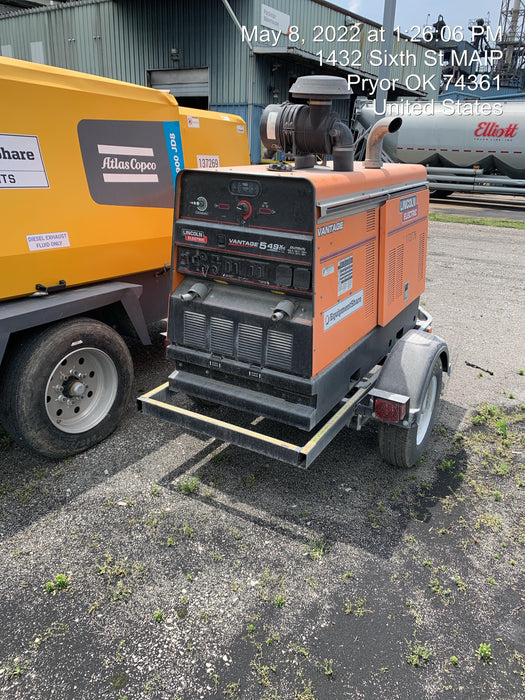 2021 Lincoln Electric Vantage 549X Ready Pak 3, ORANGE (includes trailer, cable rack, fender light kit)