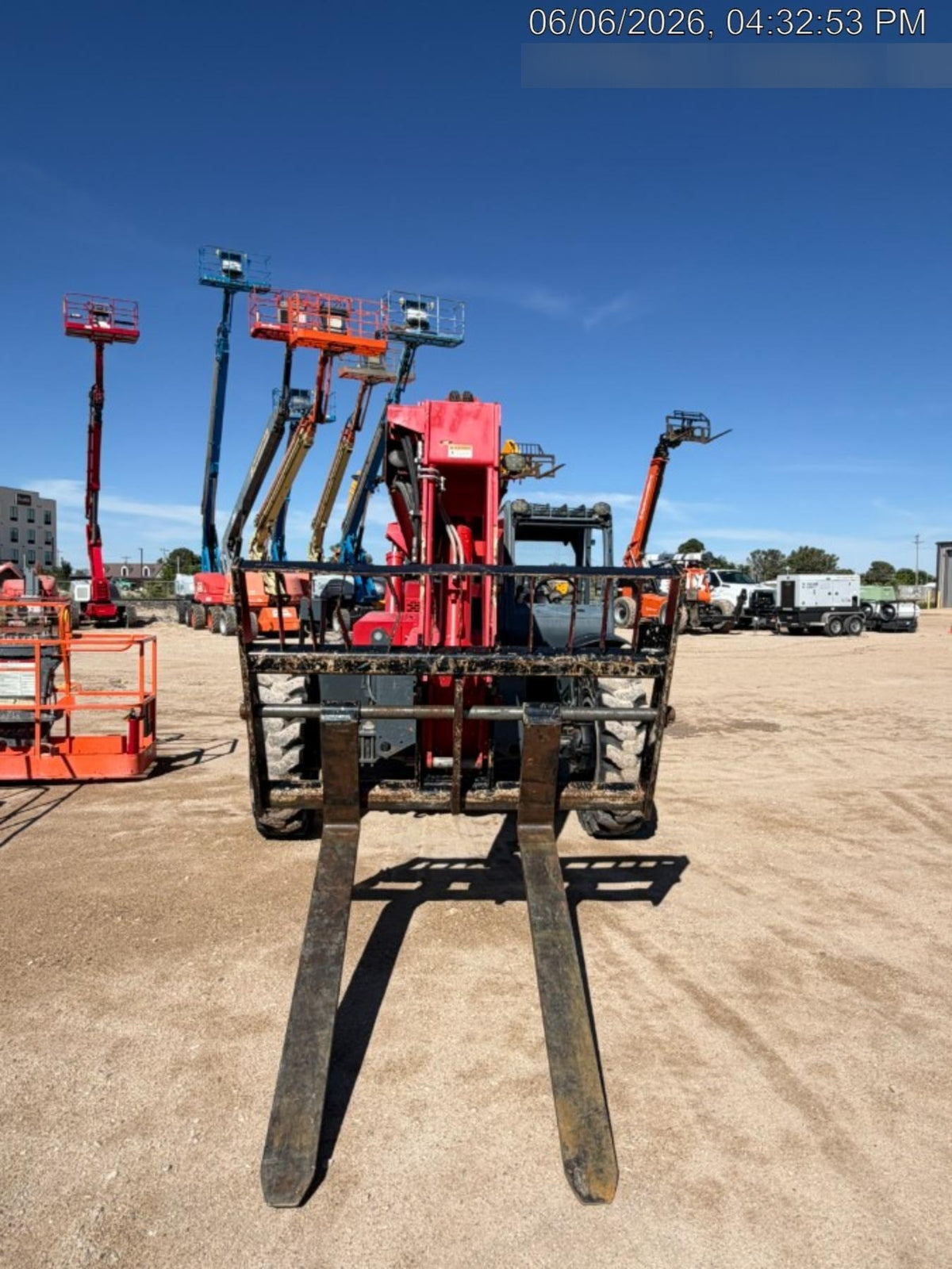 2018 Manitou MTA8044 MTA 8044 - 74 HP T4, Canopy, Worklights/Strobe, Beacon, 66" Carriage, 48" Forks, Solid Tires, Lift Hook, Aux Hydraulics