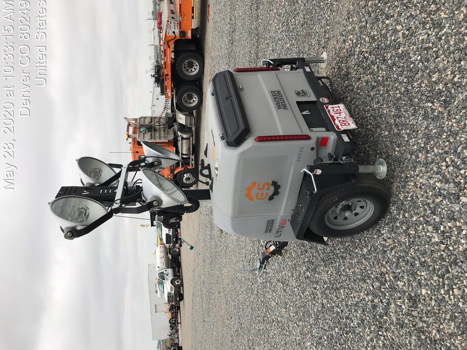 2018 Wacker Neuson LTV6L-MH Wacker Neuson LTV6L Mobile Light Tower w/Fuel Level Sensor Installed
