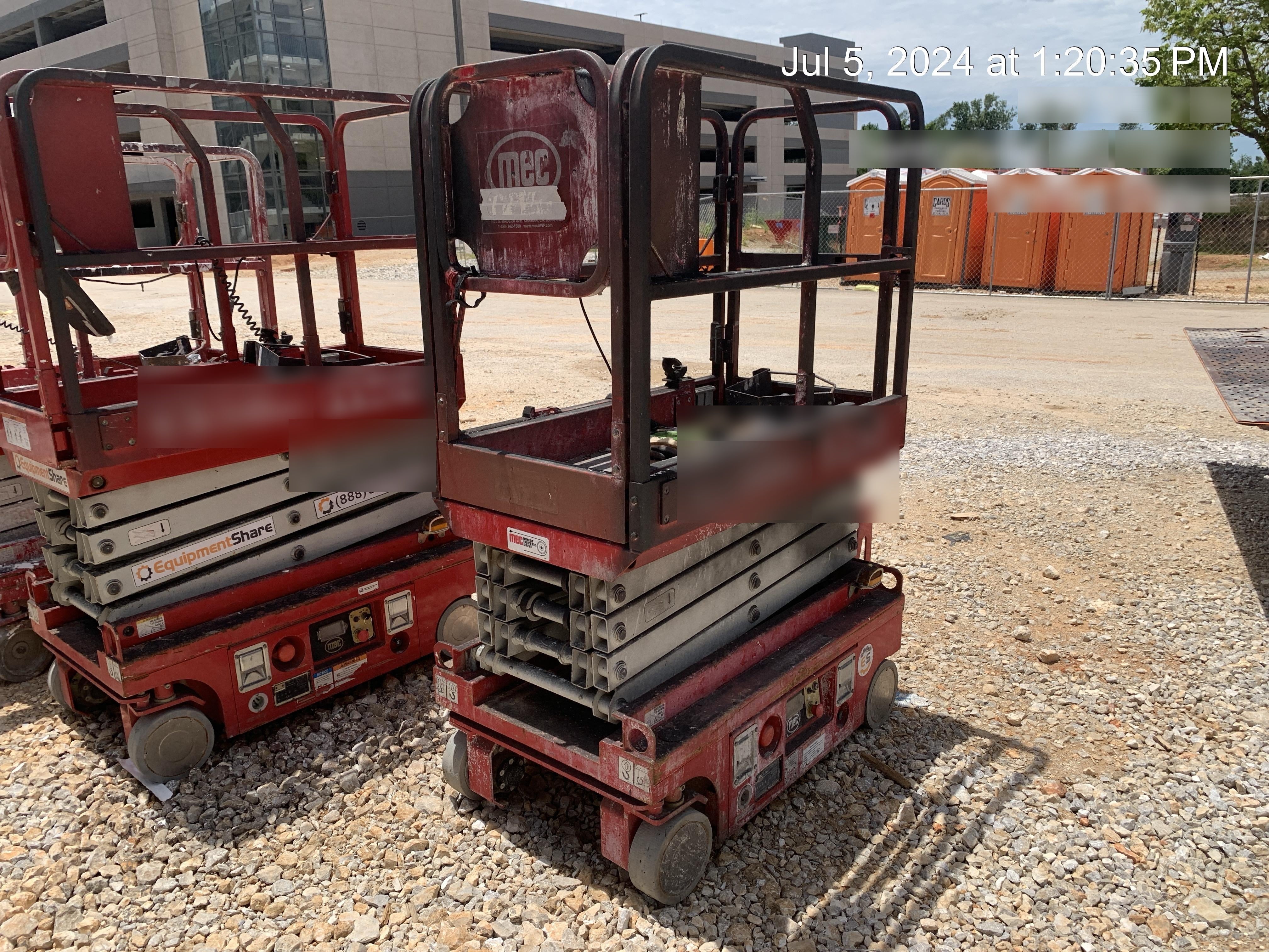 2017 MEC 1330SE 13' Scissor Lift w/2 Year Full Extended Warranty