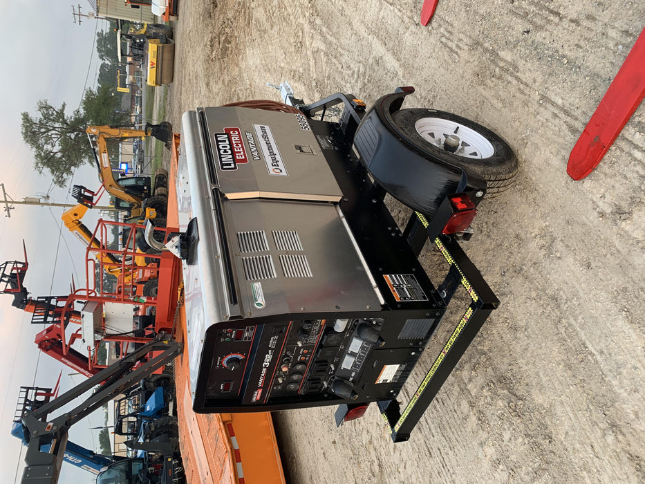 2019 Lincoln Electric Vantage 322 Welder Ready-Pak 3, Two wheel trailer, Fender and Light kit, Cable Rack