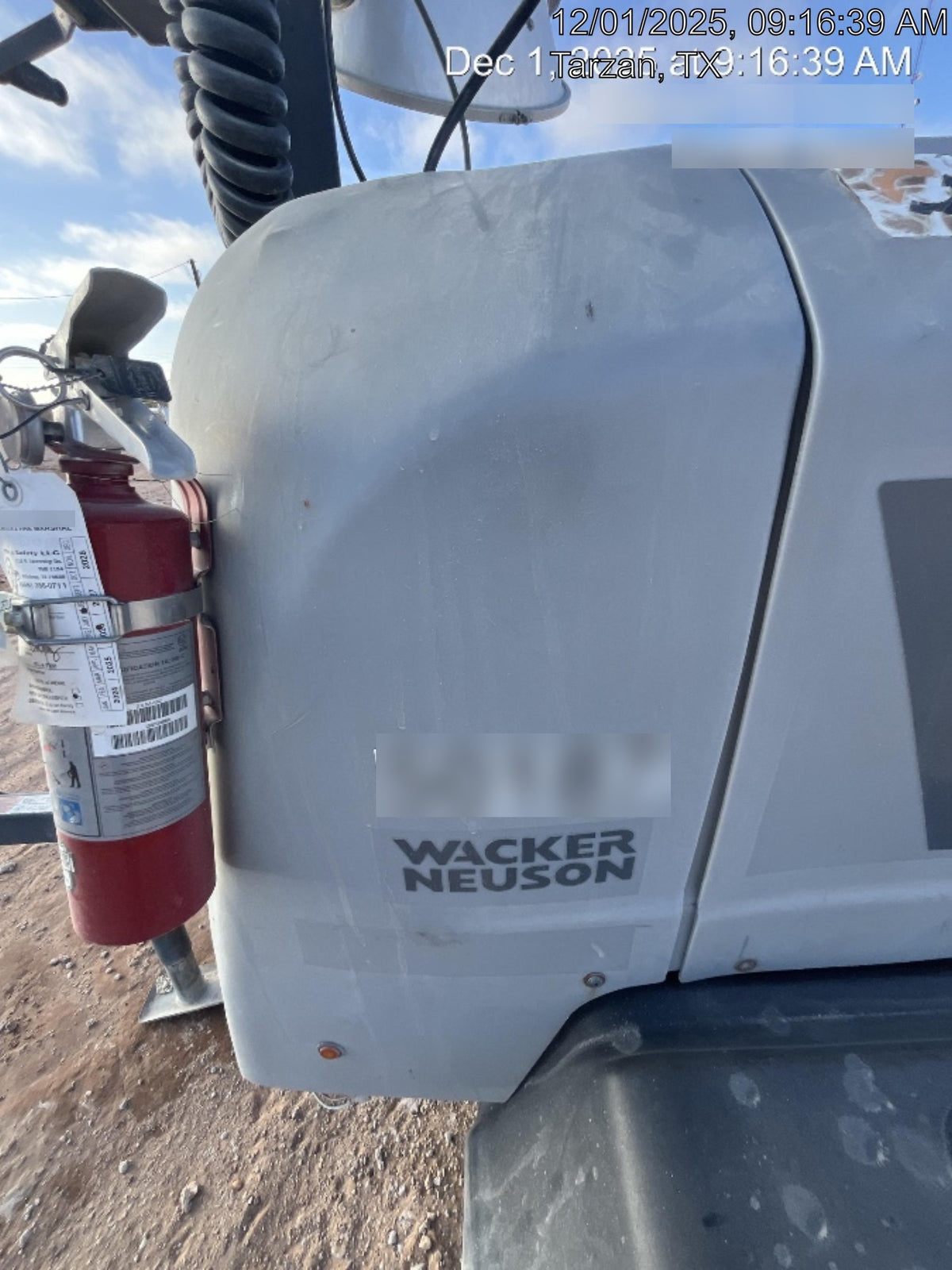2019 Wacker Neuson LTV6L-MH Mobile Light Tower w/Fuel Level Sensor Installed