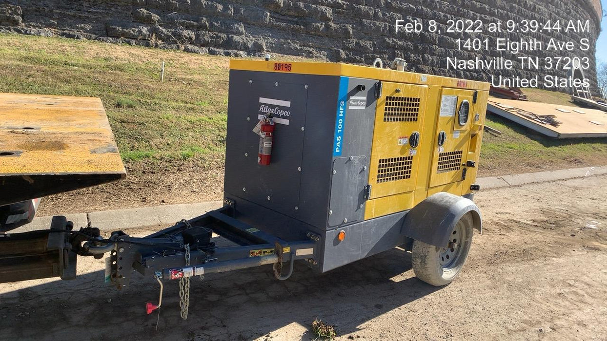 2020 ATLAS COPCO PAS 100 HF CS Enclosed